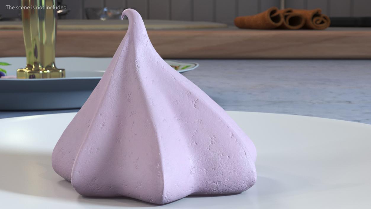 Small Cone Meringue Pink 3D model