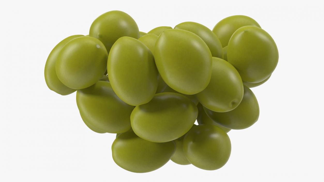 Bowl of Fresh Green Olives(1) 3D model