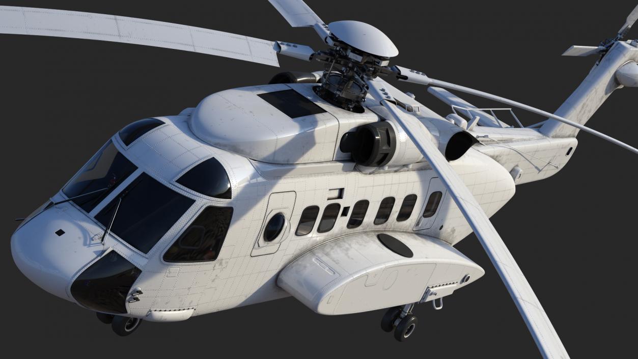 3D Civil Helicopter Generic Rigged