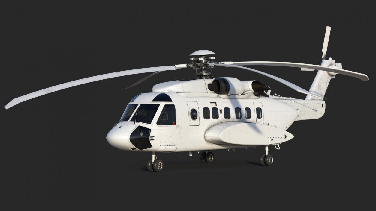 3D Civil Helicopter Generic Rigged