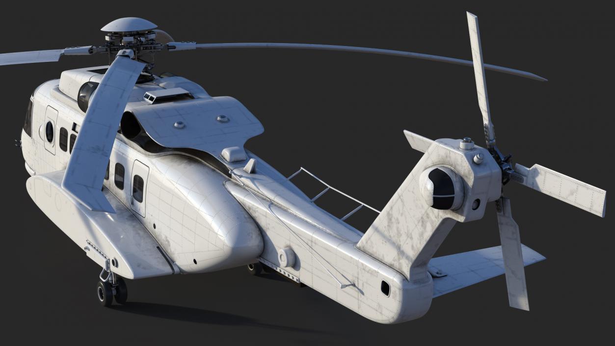 3D Civil Helicopter Generic Rigged