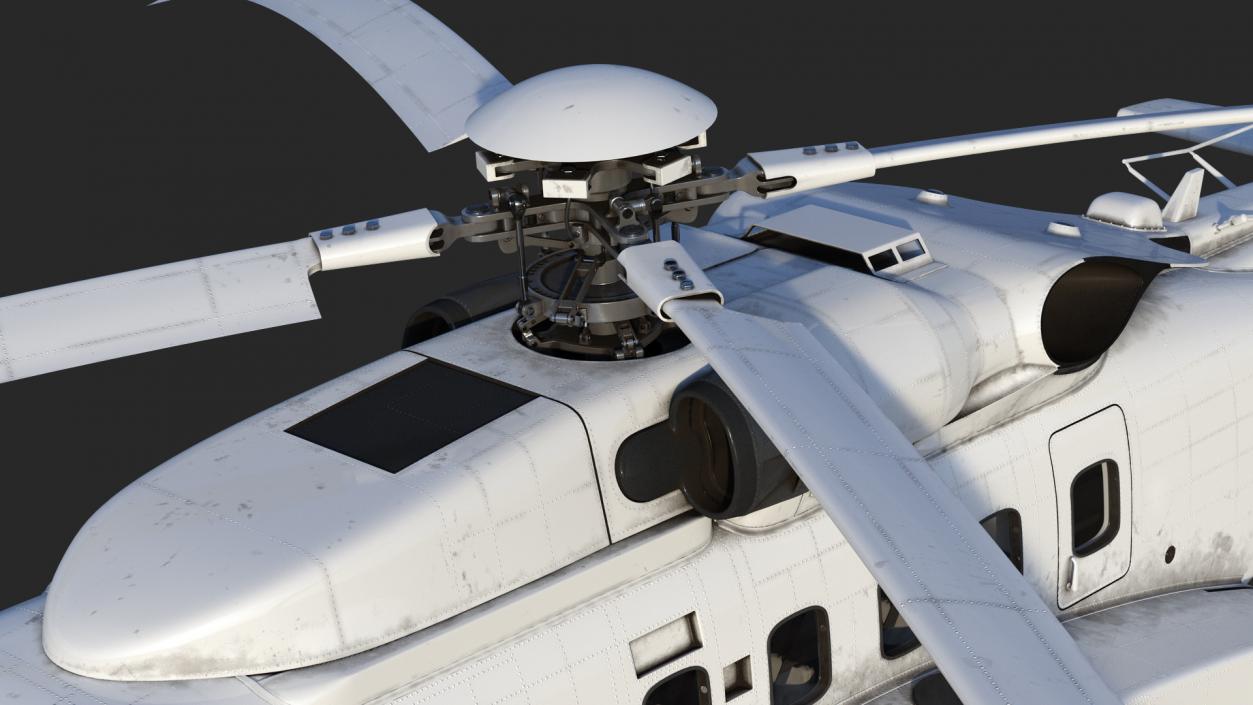 3D Civil Helicopter Generic Rigged