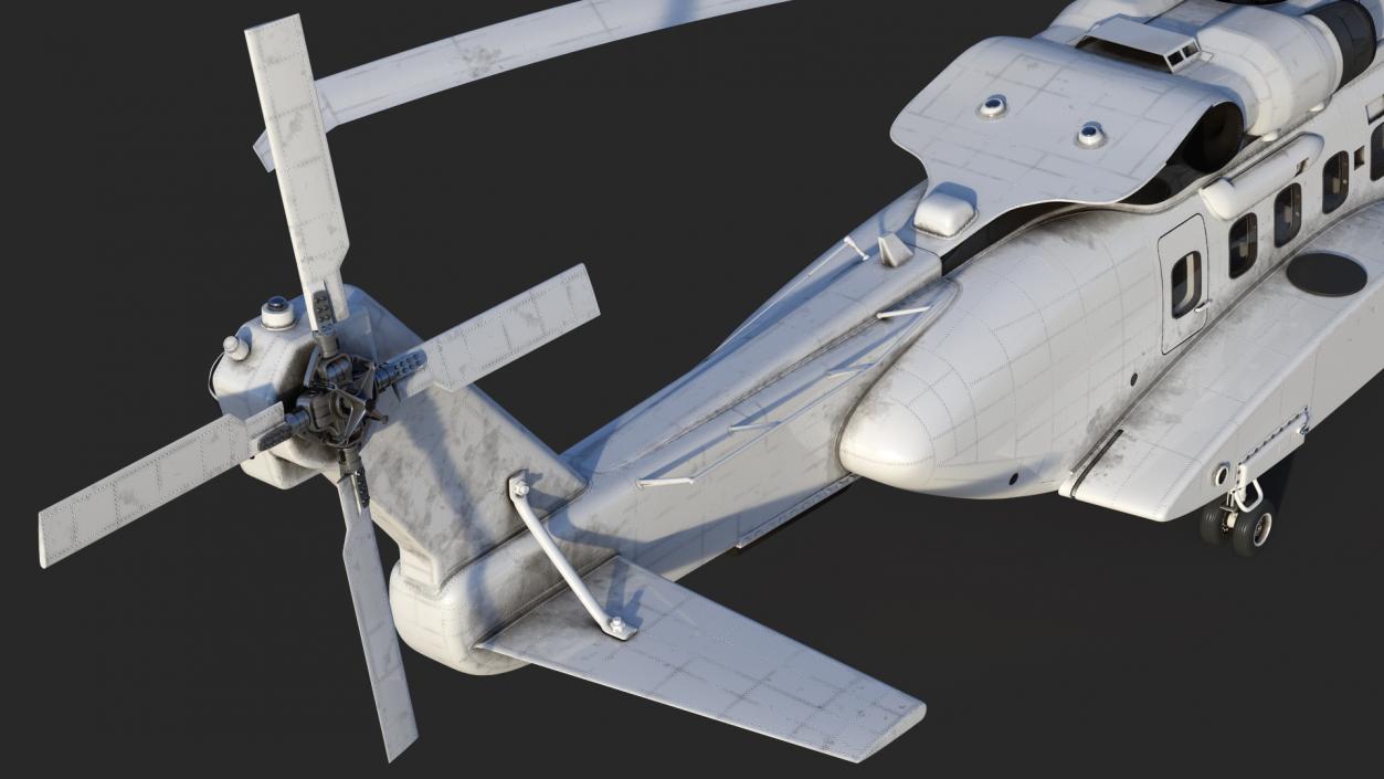 3D Civil Helicopter Generic Rigged