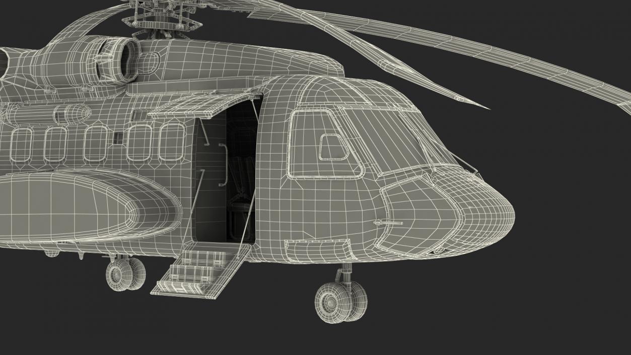 3D Civil Helicopter Generic Rigged