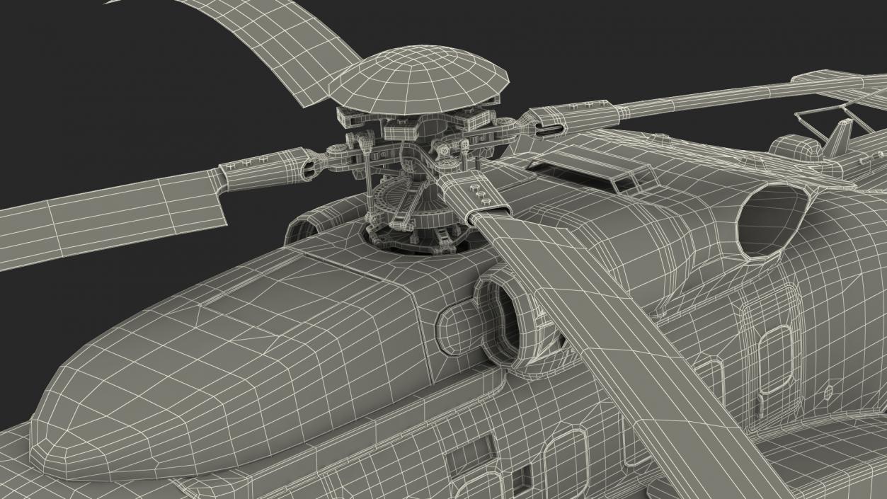 3D Civil Helicopter Generic Rigged