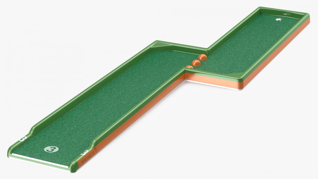 Minigolf 35 Portable Course Hole 3 3D model