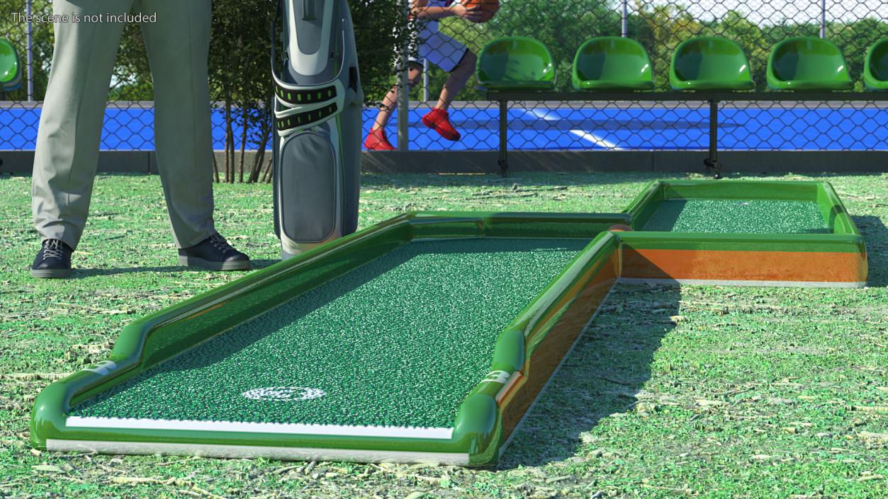 Minigolf 35 Portable Course Hole 3 3D model