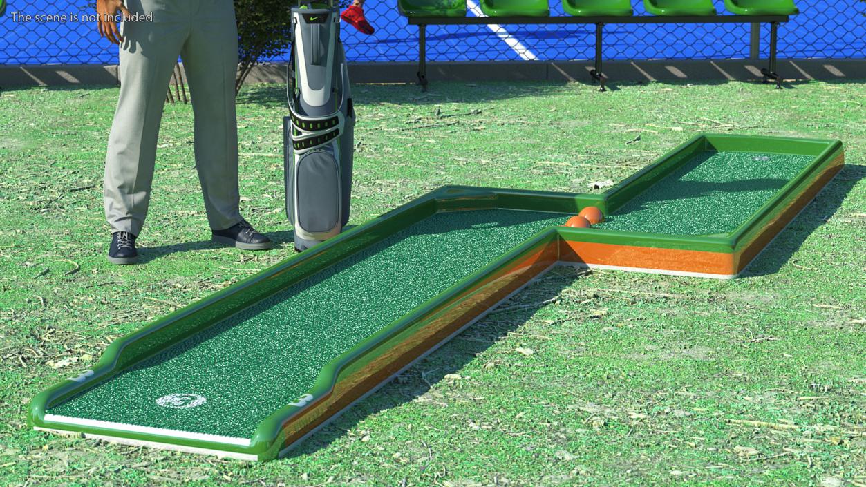 Minigolf 35 Portable Course Hole 3 3D model