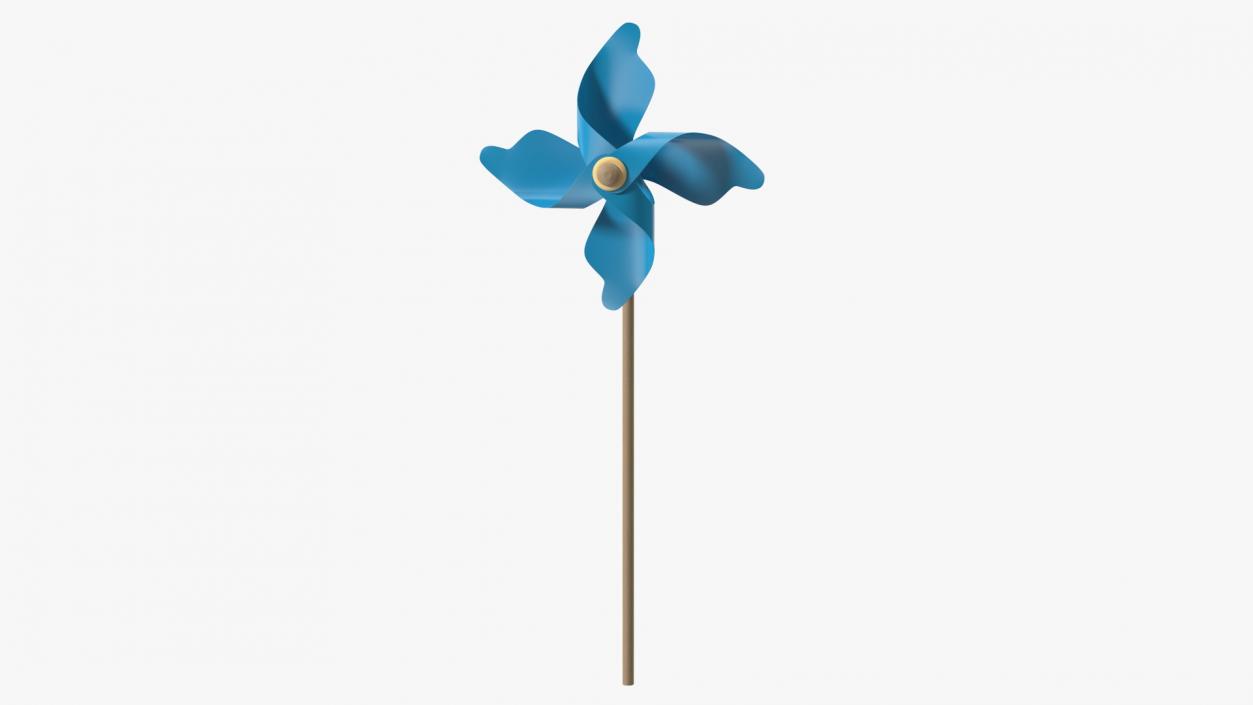 3D Pinwheel Blue model