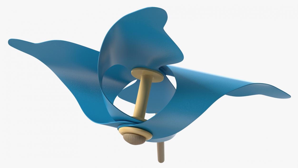 3D Pinwheel Blue model