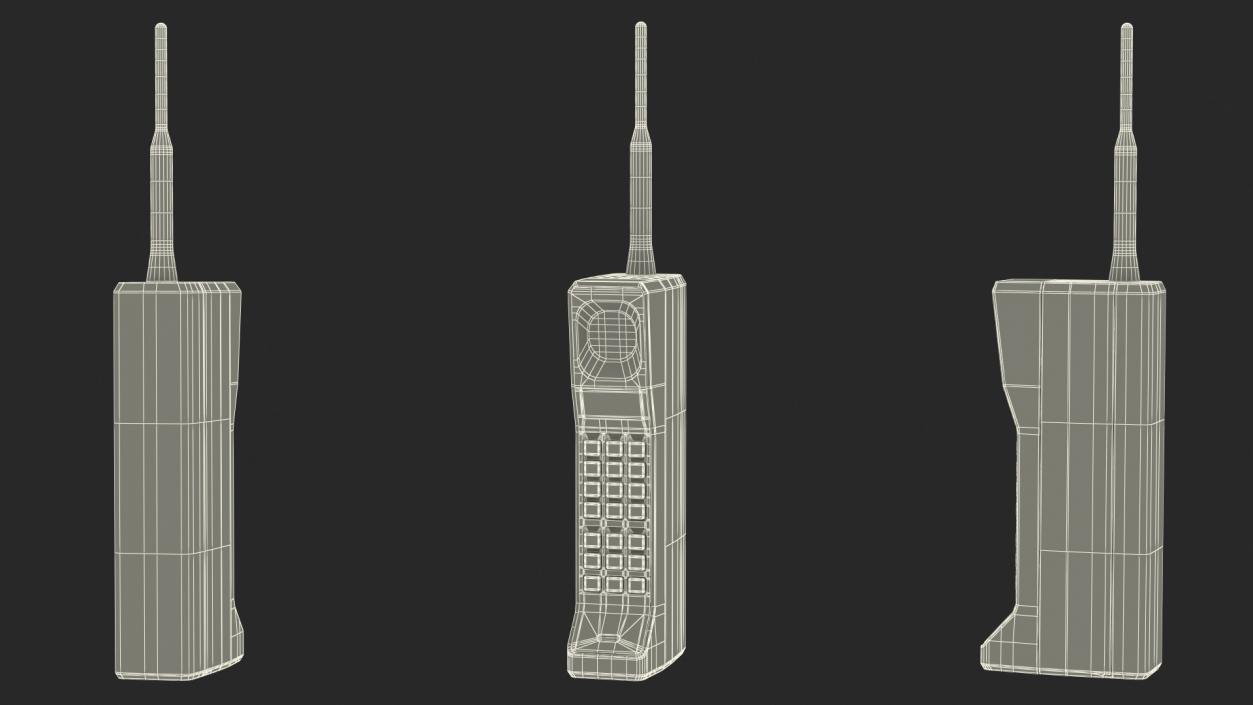 Motorola DynaTAC 8500X Cellular Phone 3D