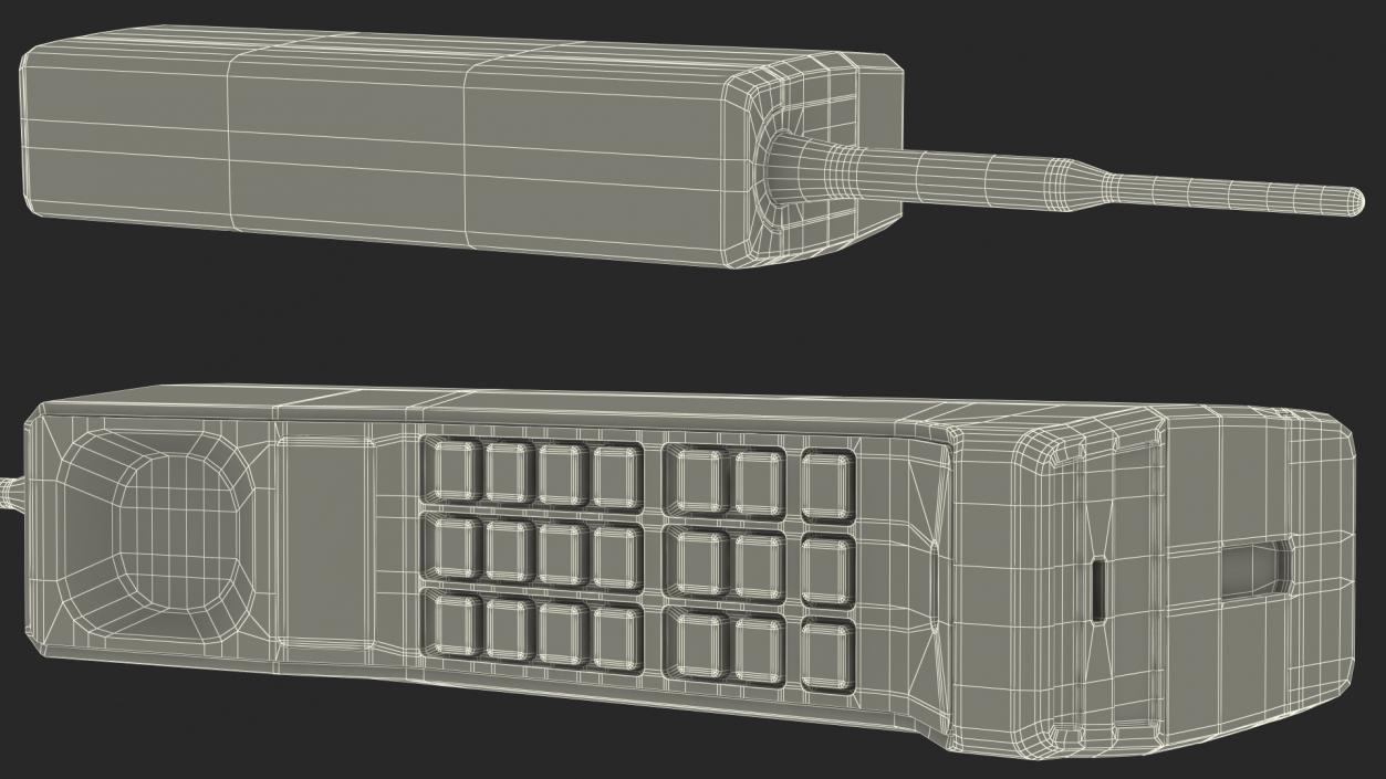 Motorola DynaTAC 8500X Cellular Phone 3D