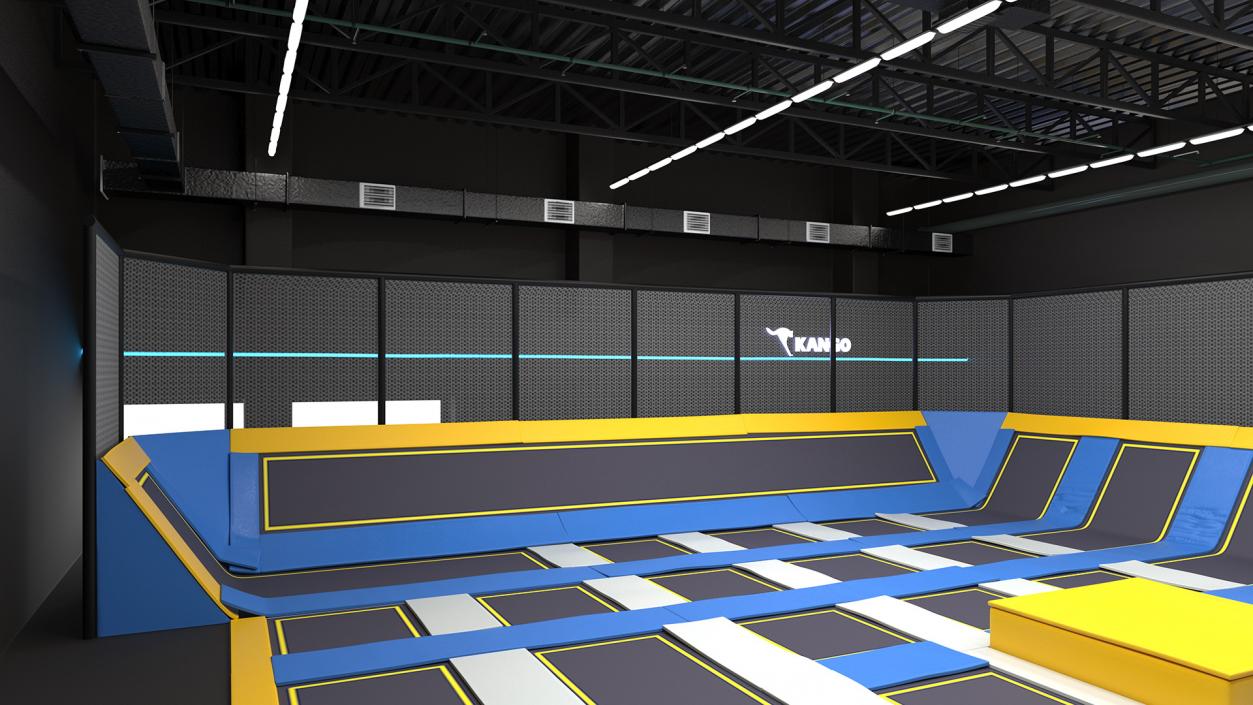 3D model Trampoline Room