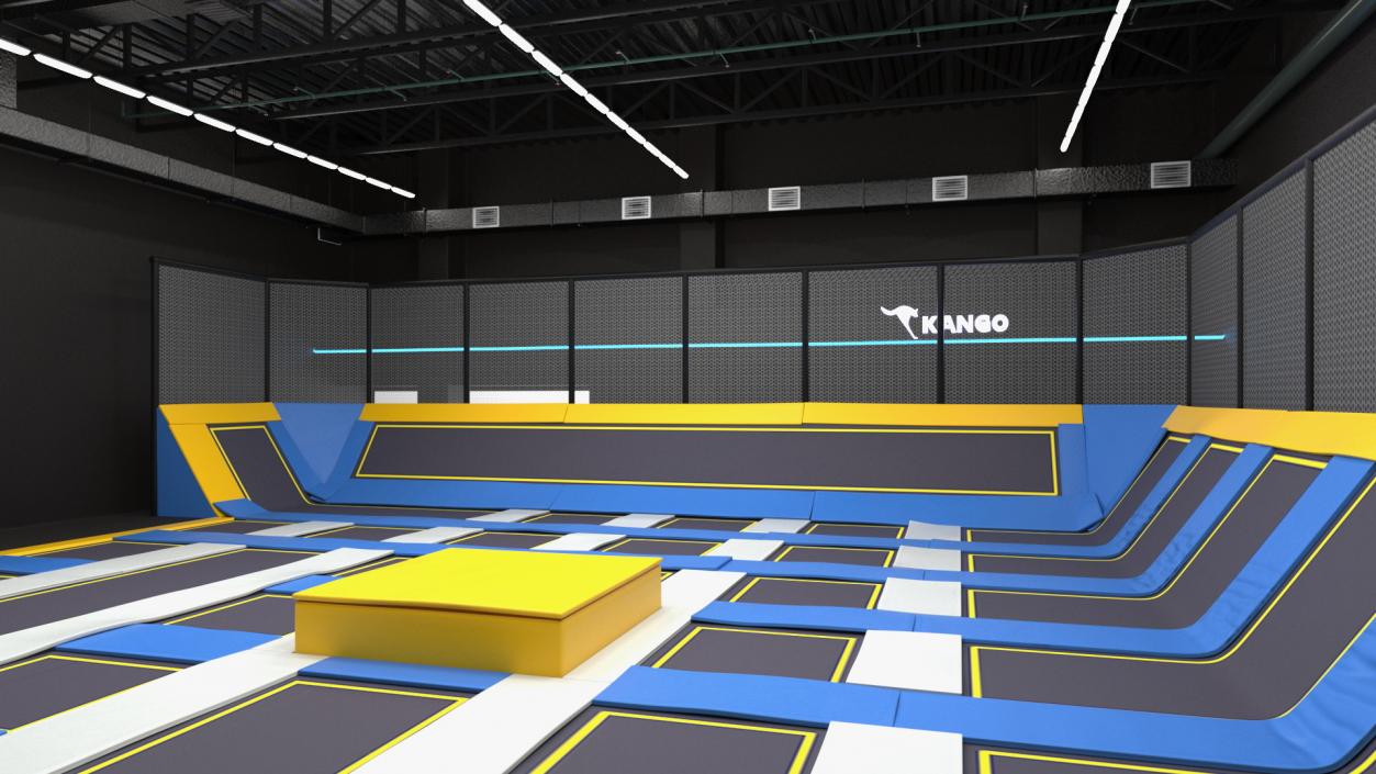 3D model Trampoline Room