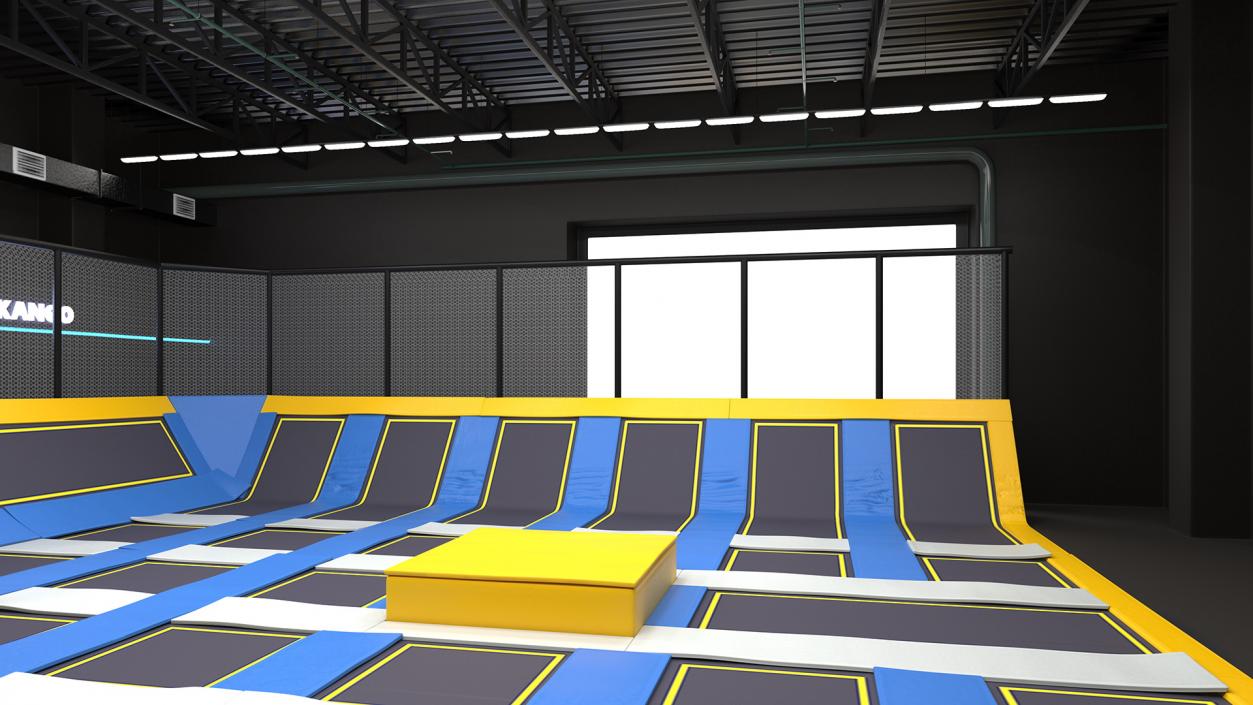 3D model Trampoline Room