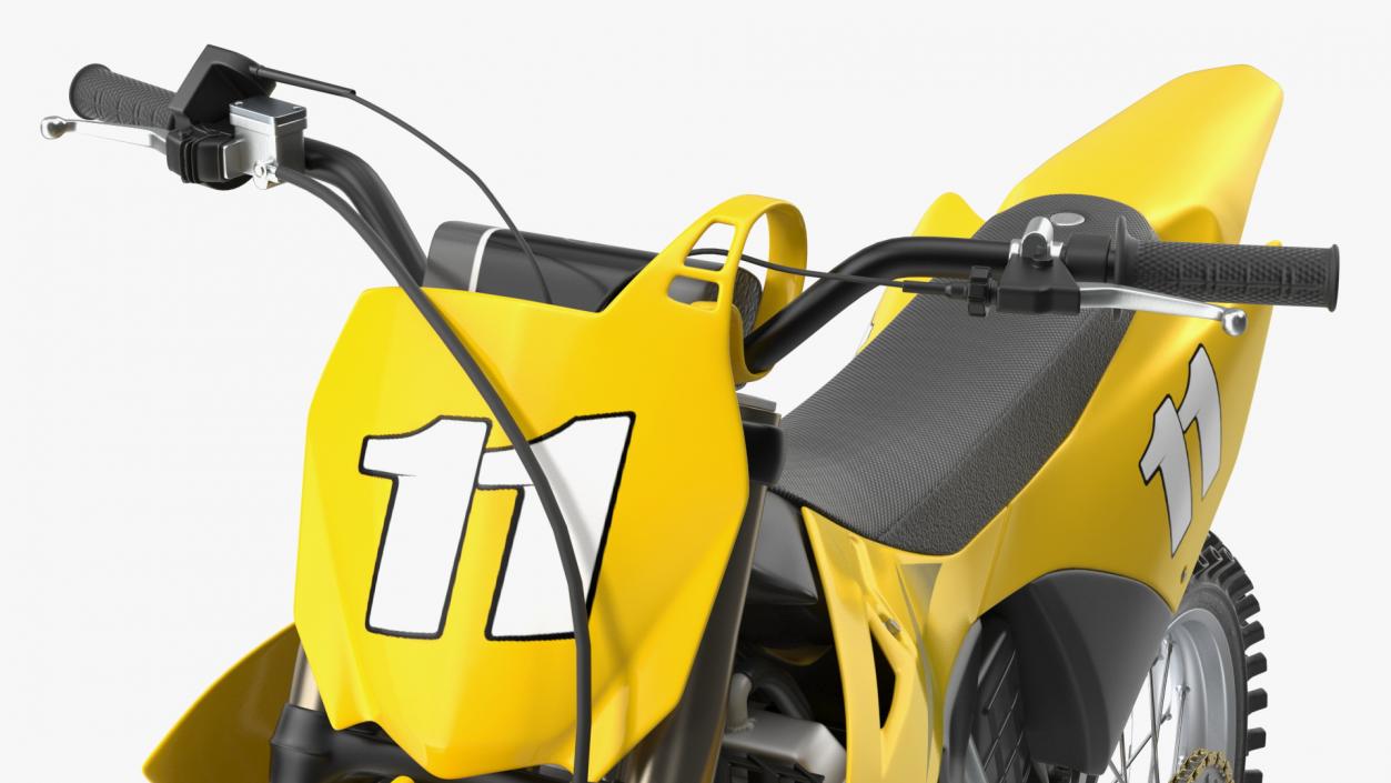 Motocross Motorcycle Rigged 2 3D model