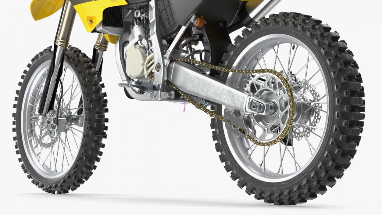 Motocross Motorcycle Rigged 2 3D model