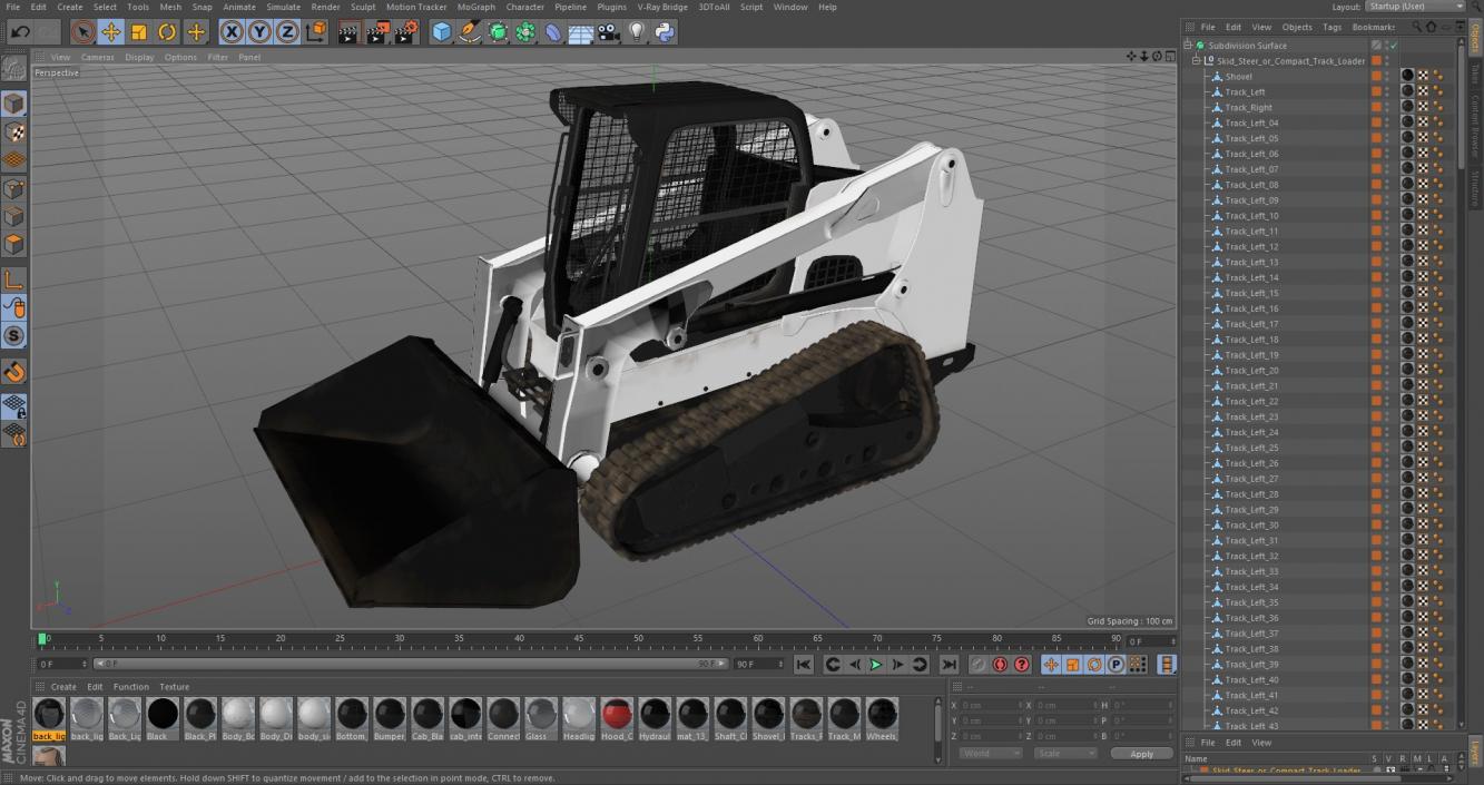 Skid Steer or Compact Track Loader 3D model