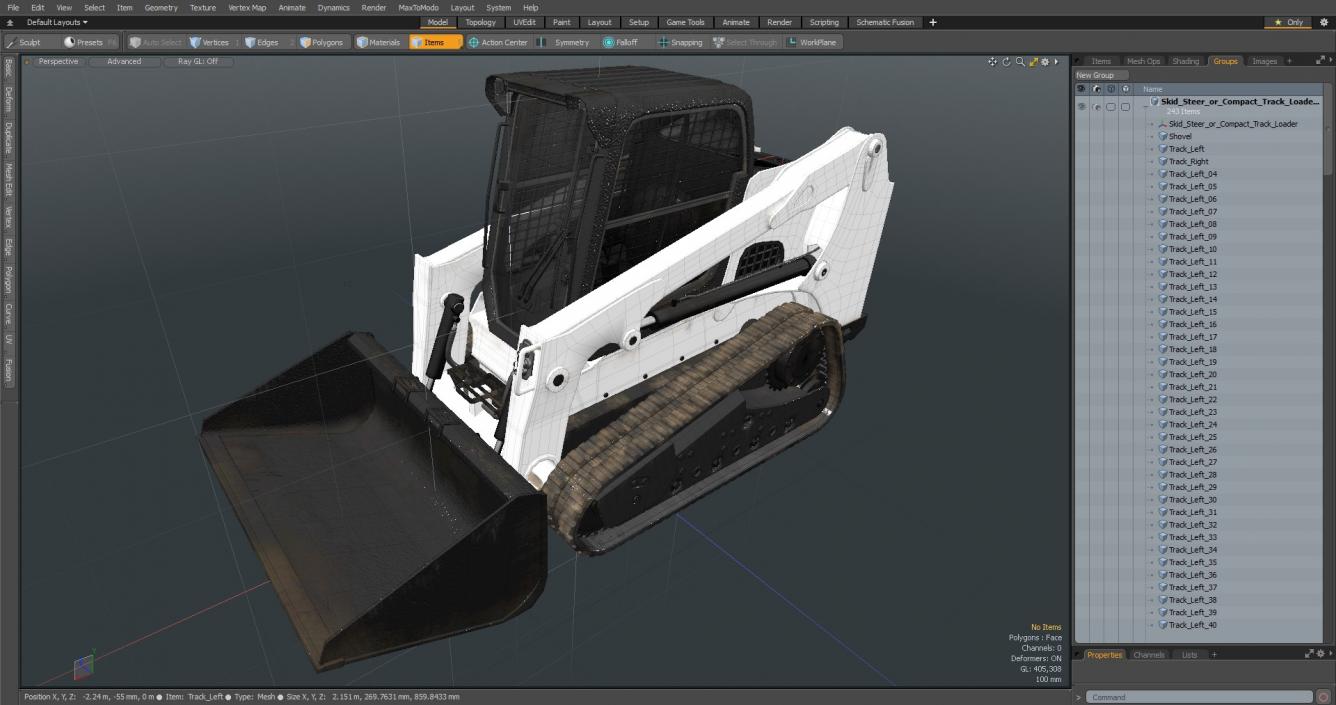 Skid Steer or Compact Track Loader 3D model