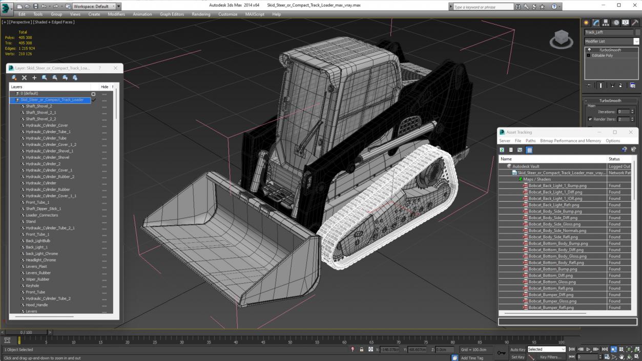 Skid Steer or Compact Track Loader 3D model