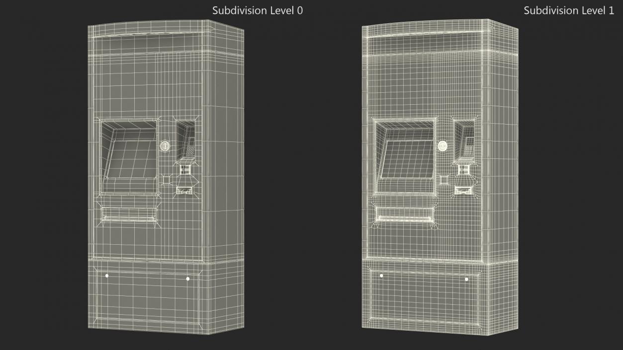 Ticket Vending Machine Grey ICA Traffic 3D model