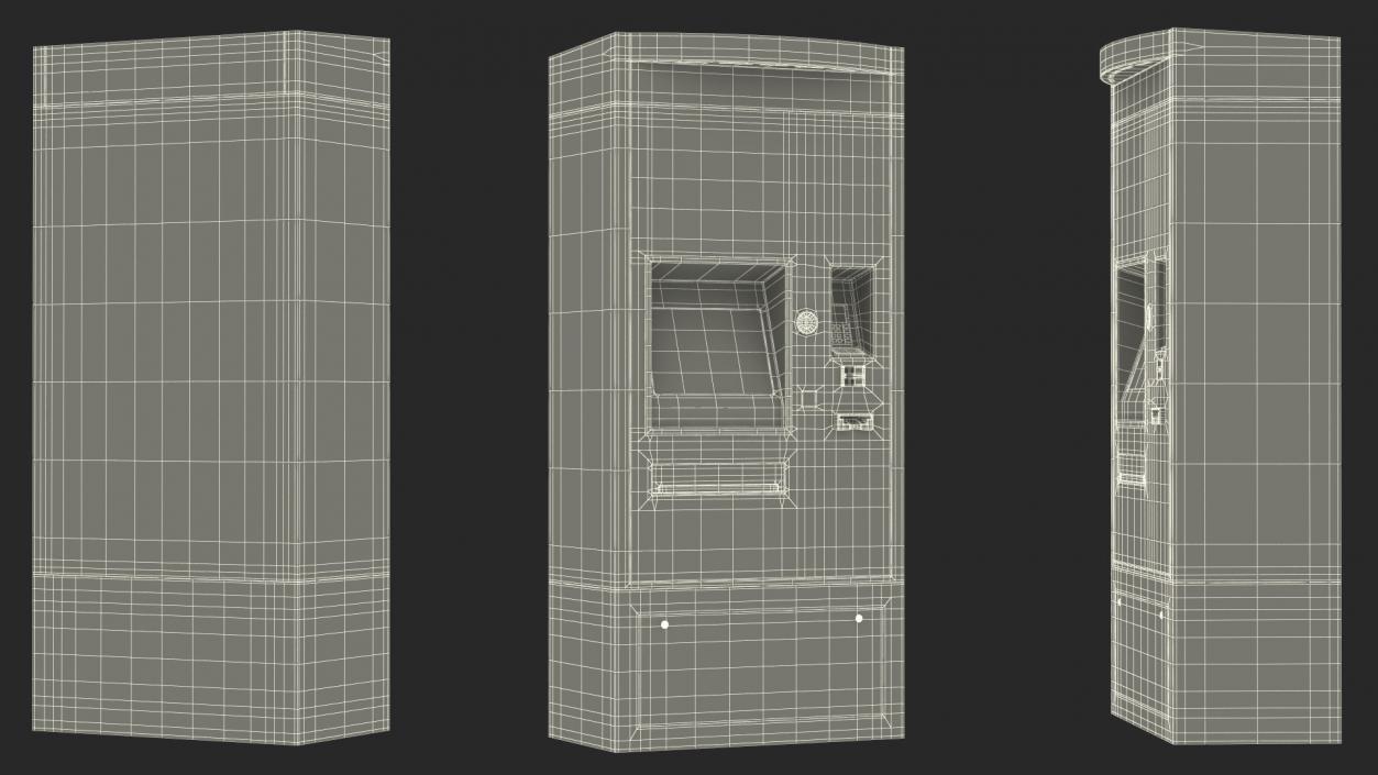 Ticket Vending Machine Grey ICA Traffic 3D model