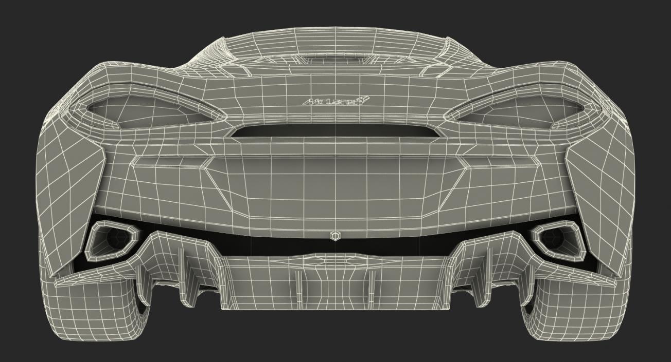 3D model McLaren 570GT 2017 Rigged