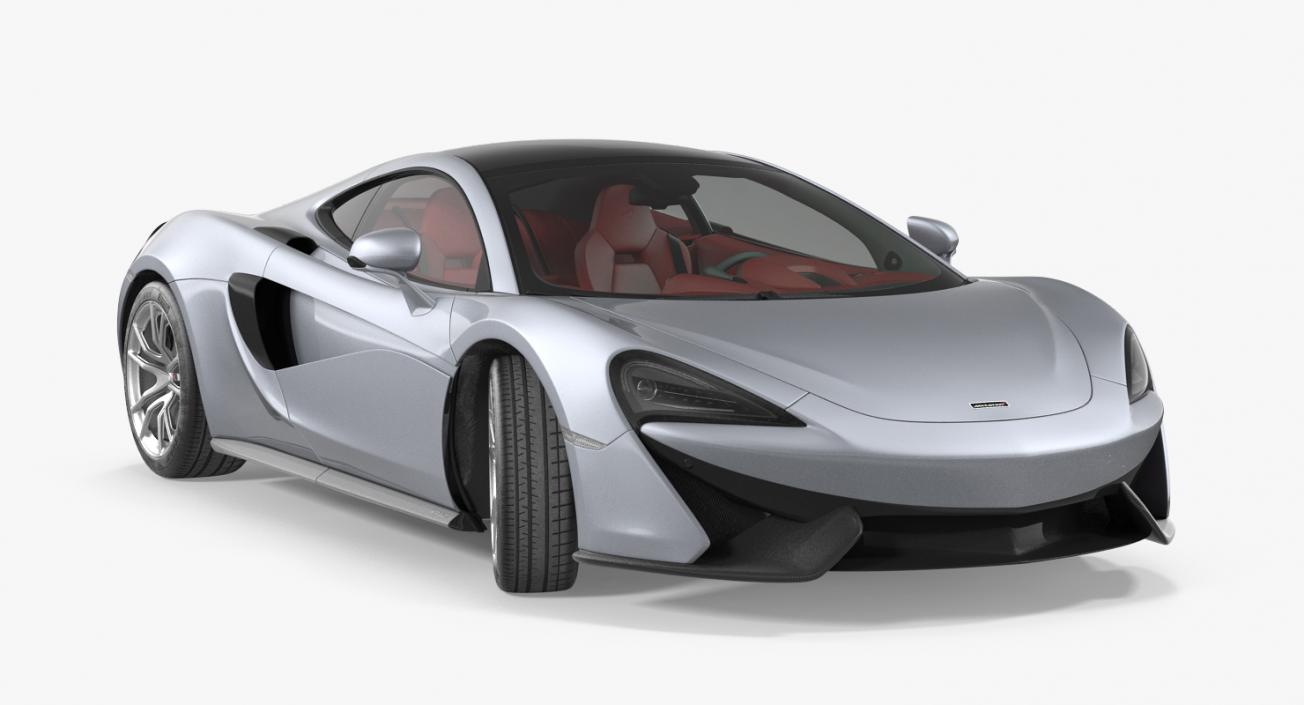 3D model McLaren 570GT 2017 Rigged