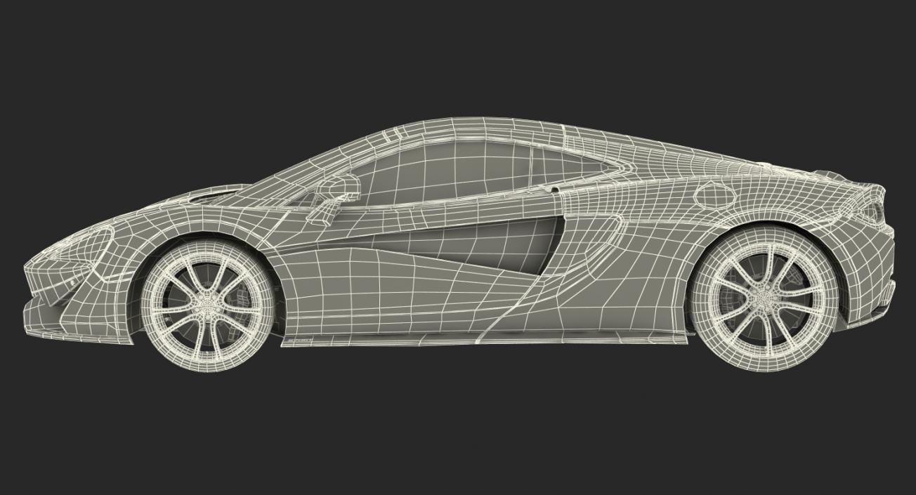 3D model McLaren 570GT 2017 Rigged