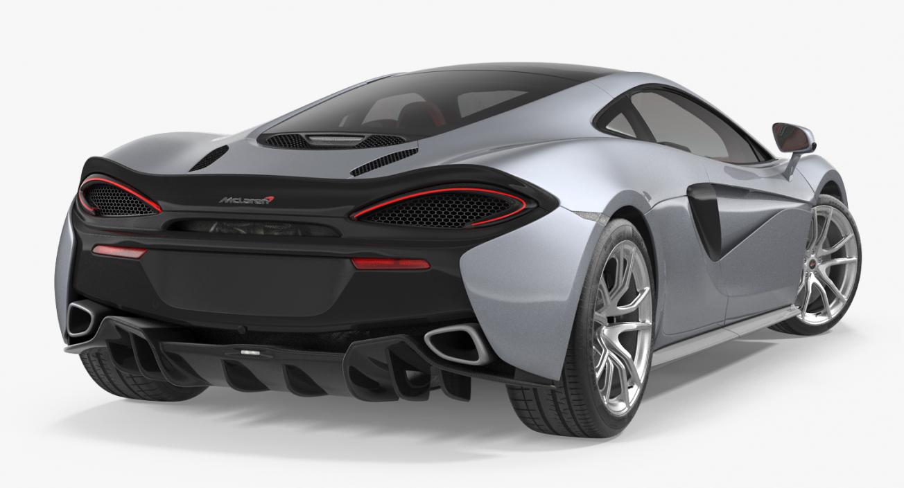 3D model McLaren 570GT 2017 Rigged