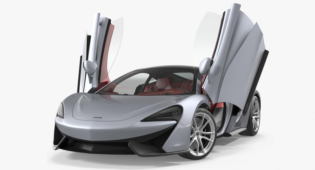 3D model McLaren 570GT 2017 Rigged