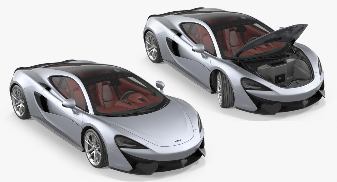 3D model McLaren 570GT 2017 Rigged