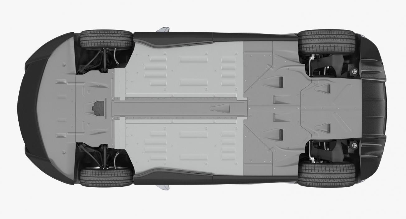 3D model McLaren 570GT 2017 Rigged