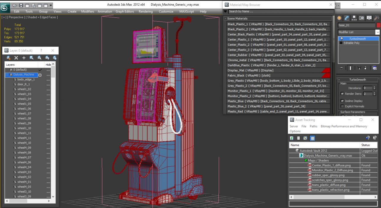 Dialysis Machine Generic 3D model