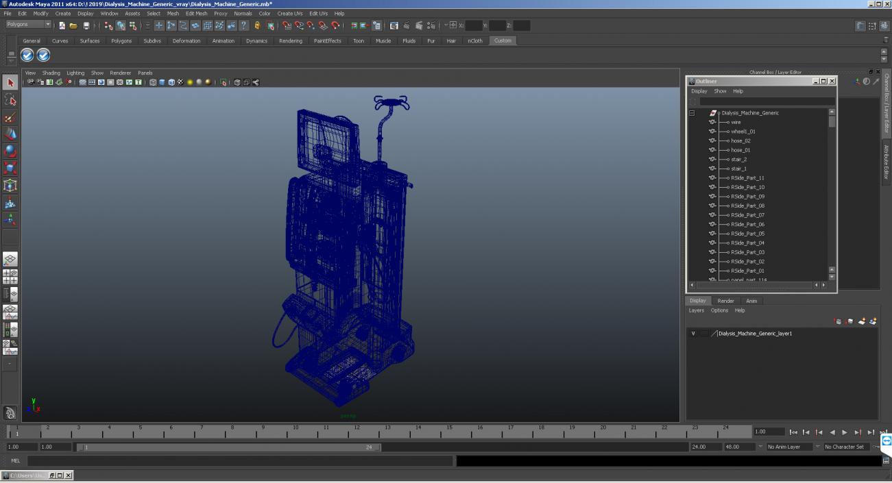 Dialysis Machine Generic 3D model