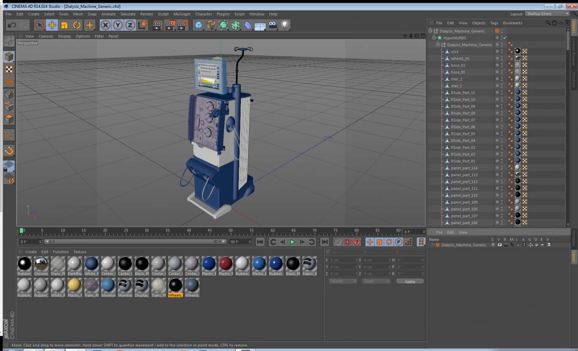 Dialysis Machine Generic 3D model