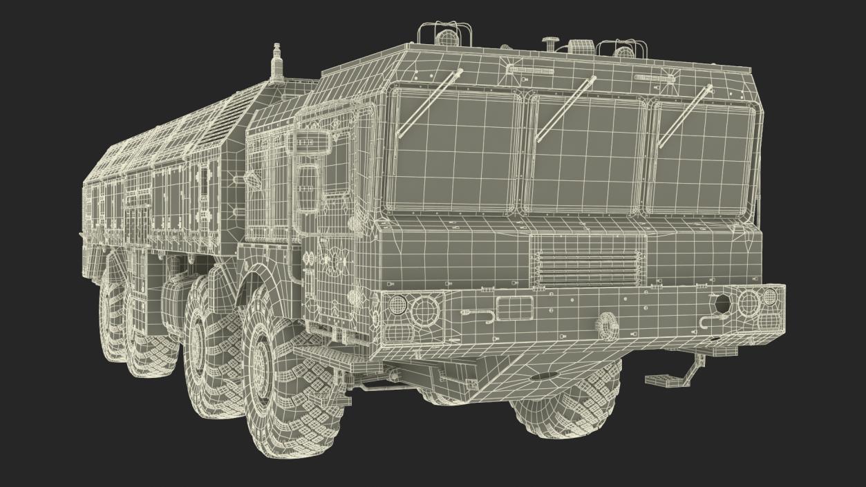 3D model Tactical Missile System Iskander SS-26 Stone Rigged for Cinema 4D