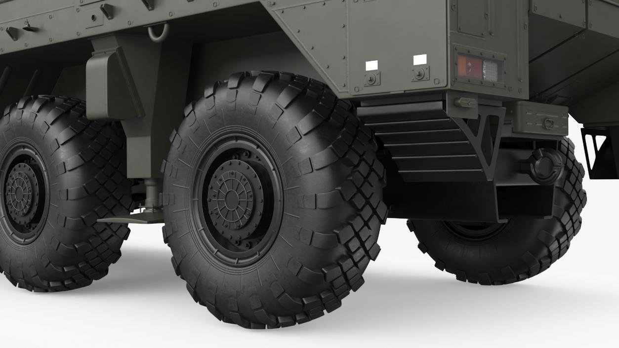 3D model Tactical Missile System Iskander SS-26 Stone Rigged for Cinema 4D