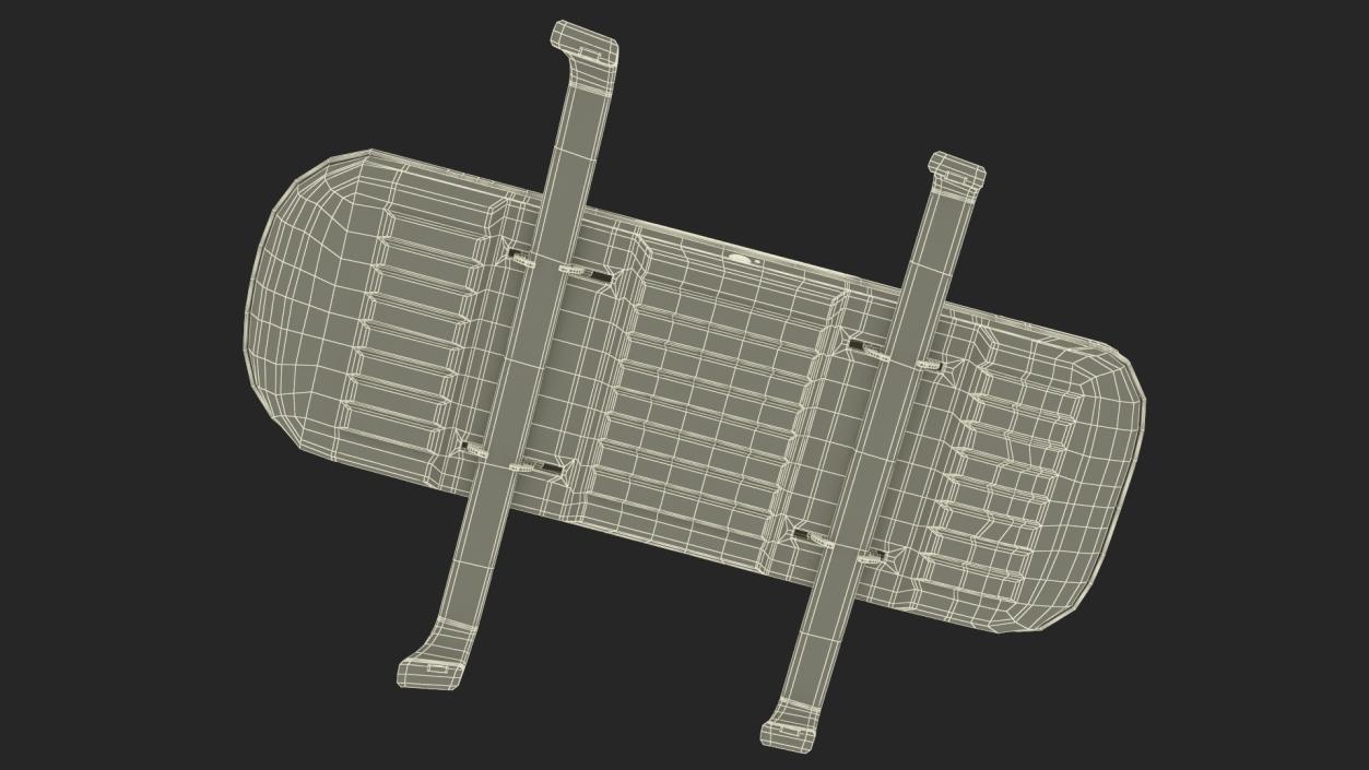 3D Tesla with Thule Car Roofbox on Roof Rack 2 model