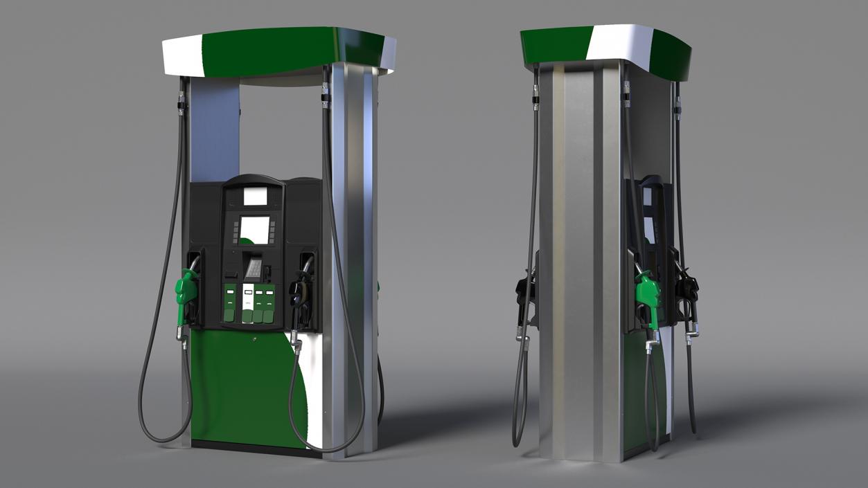 3D Gas Pump Green 3