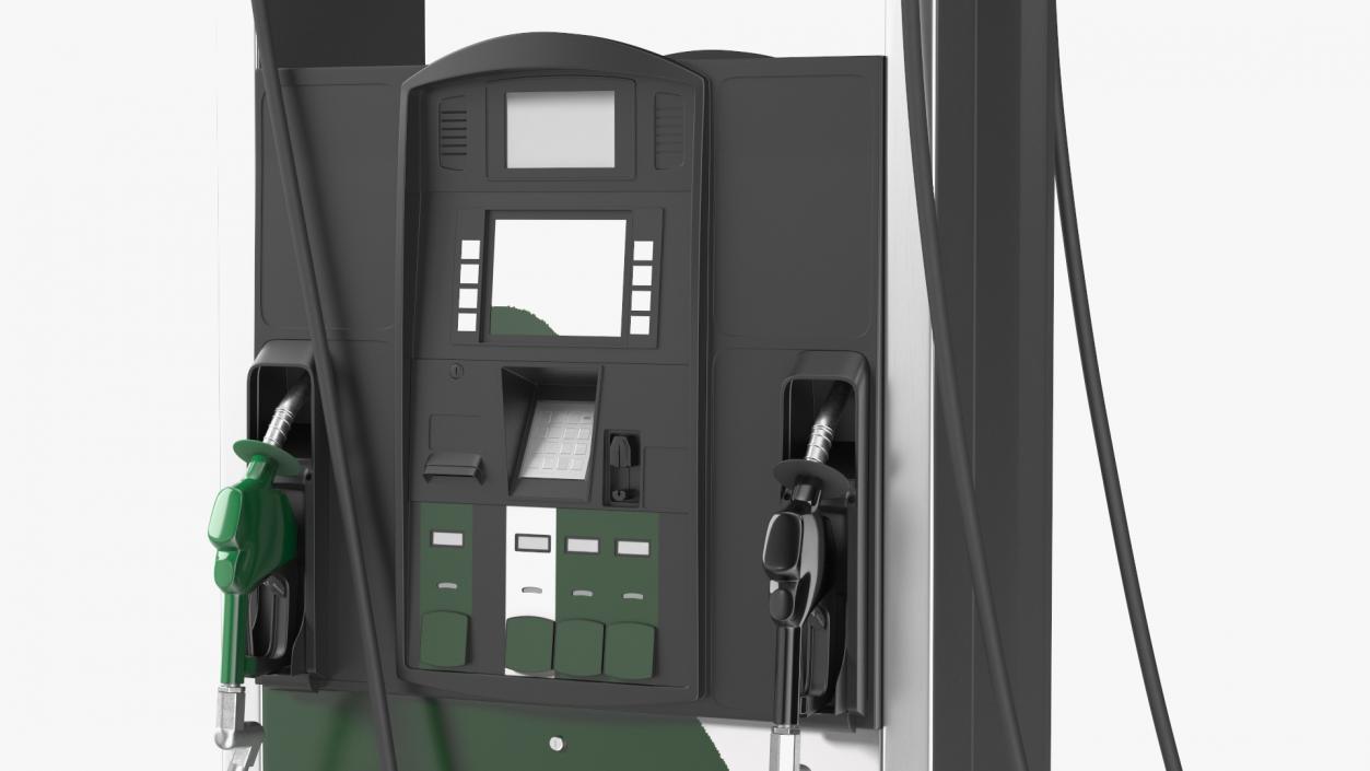 3D Gas Pump Green 3