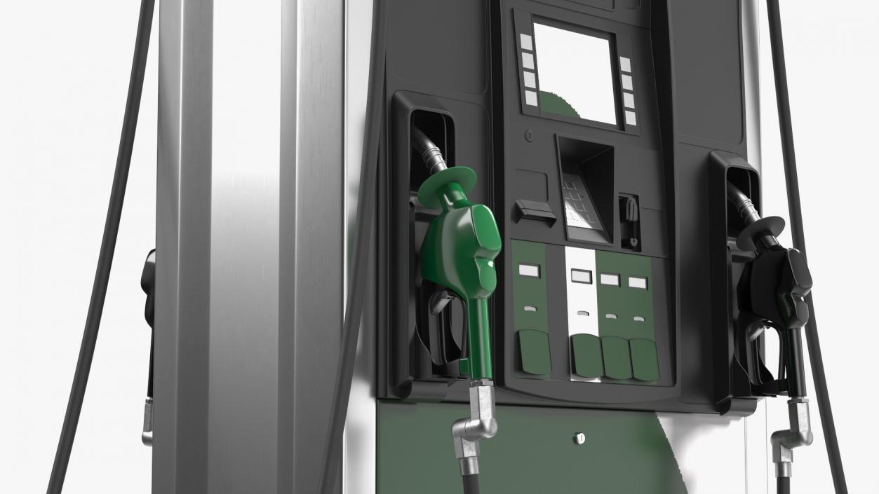 3D Gas Pump Green 3