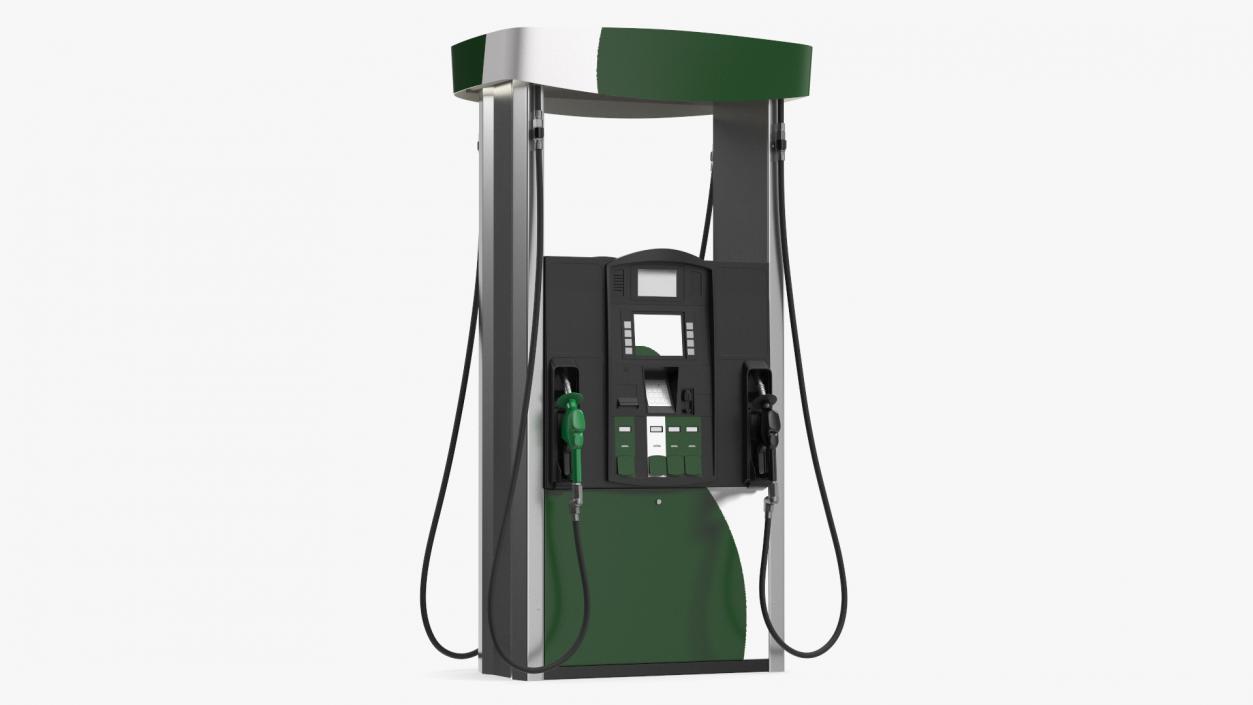 3D Gas Pump Green 3