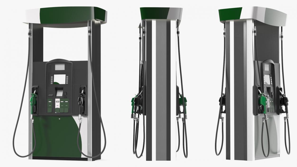 3D Gas Pump Green 3