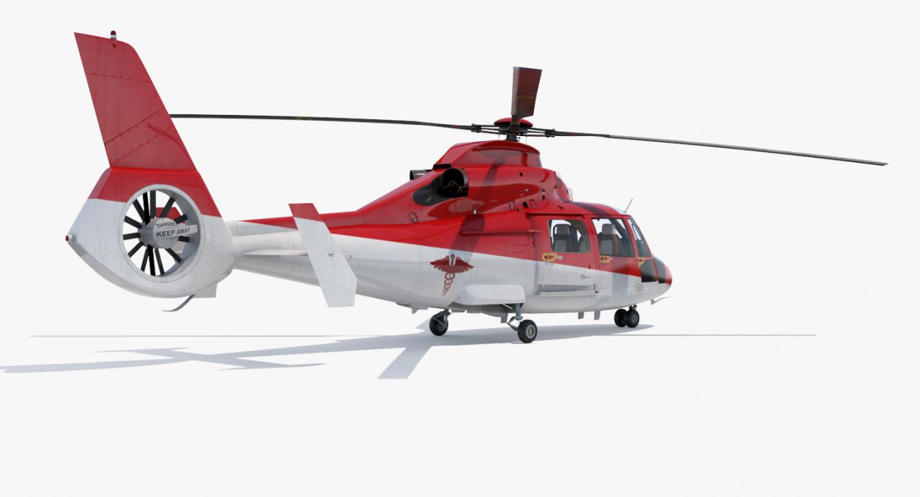 Helicopter Emergency Medical Eurocopter AS 365 N2 Dauphin 3D