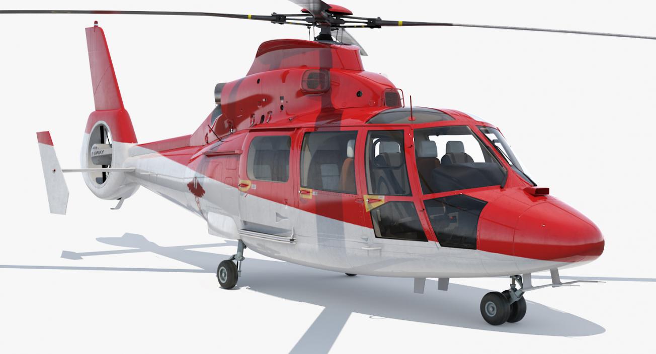 Helicopter Emergency Medical Eurocopter AS 365 N2 Dauphin 3D