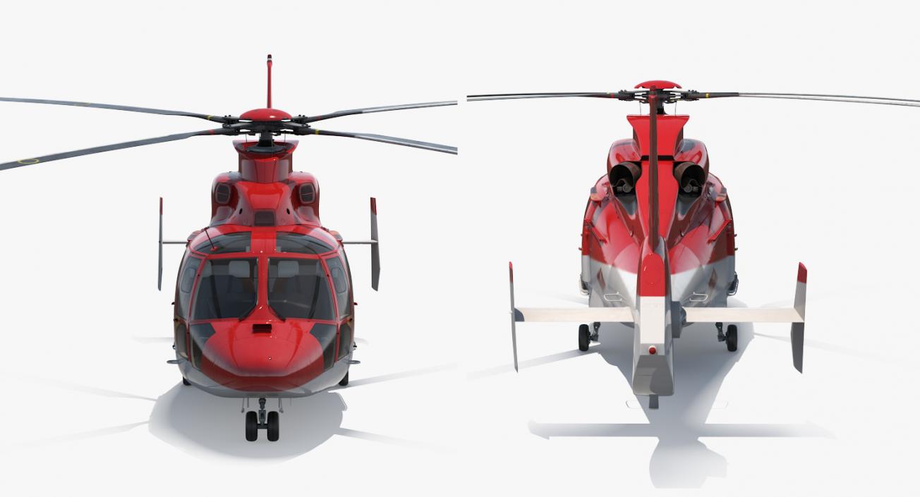 Helicopter Emergency Medical Eurocopter AS 365 N2 Dauphin 3D