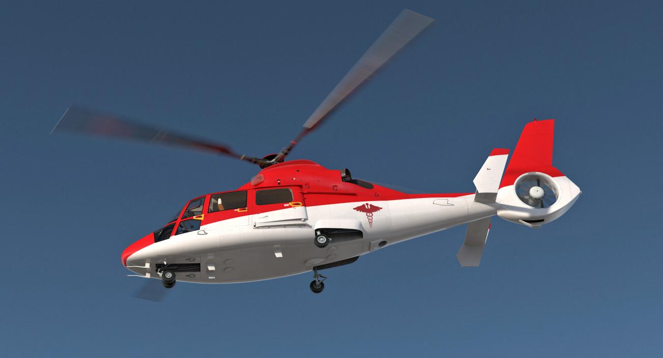 Helicopter Emergency Medical Eurocopter AS 365 N2 Dauphin 3D