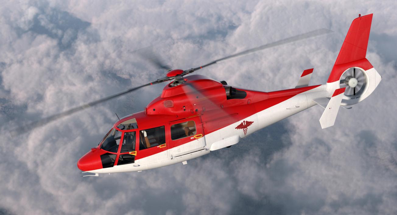 Helicopter Emergency Medical Eurocopter AS 365 N2 Dauphin 3D