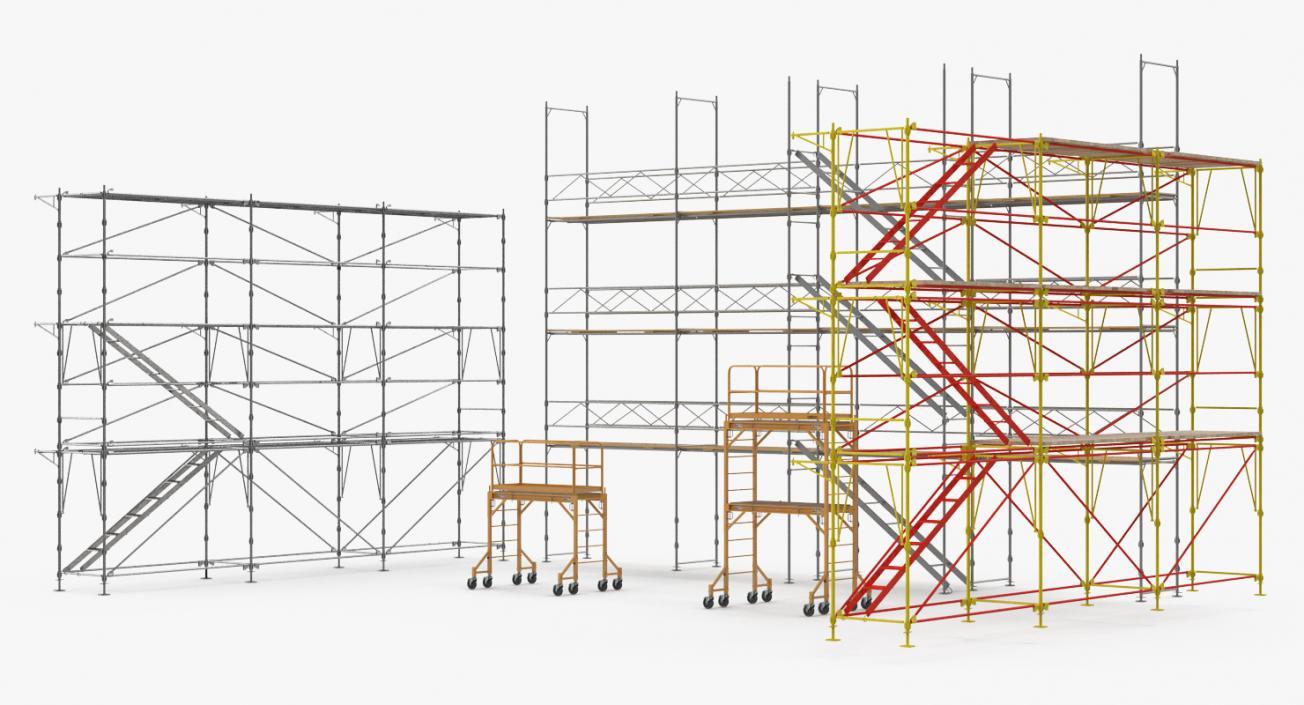 Scaffolding Collection 2 3D model